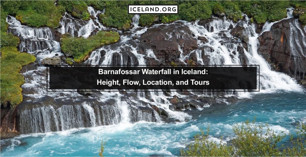 Barnafossar Waterfall in Iceland