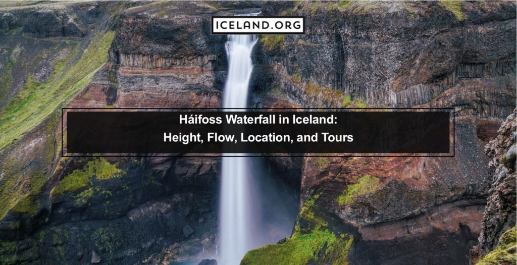 Háifoss Waterfall in Iceland