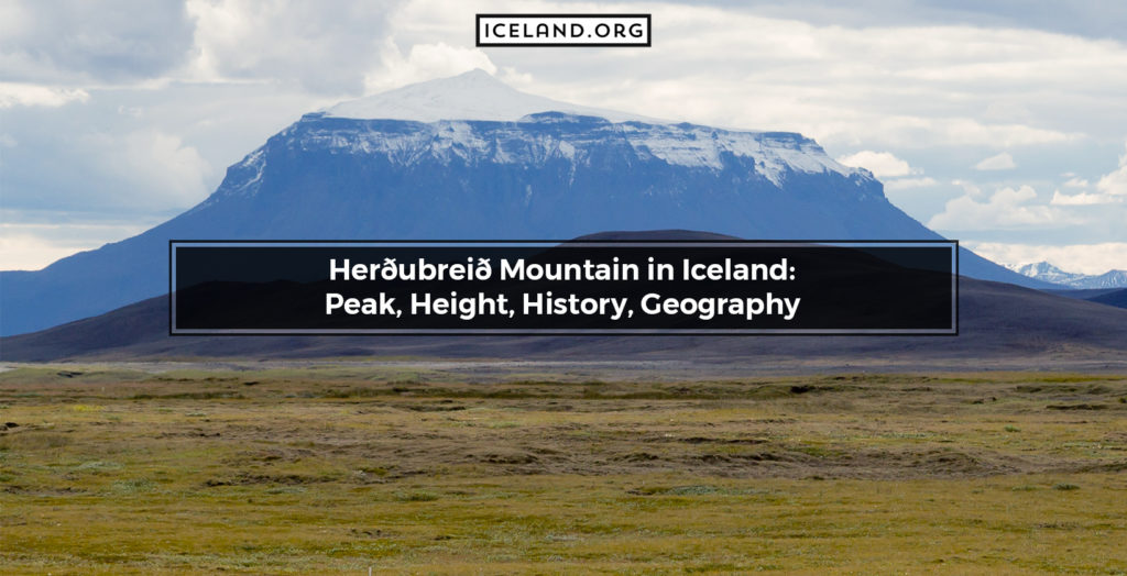 Herðubreið Mountain in Iceland