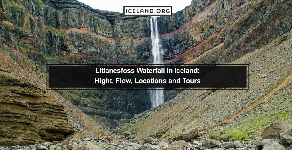 Litlanesfoss Waterfall in Iceland